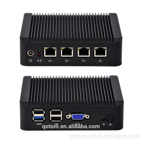 QOTOM-Q190G4U ubuntu mini pc with J1900 Quad core 2.42G Fanless X86